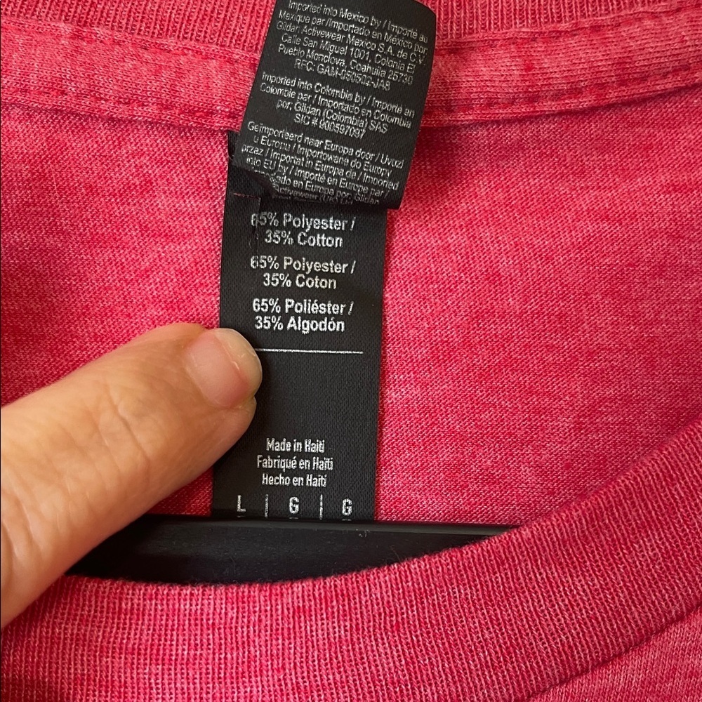 Red Tee with 'Good Vibes Only' Print - Picture 3 of 4